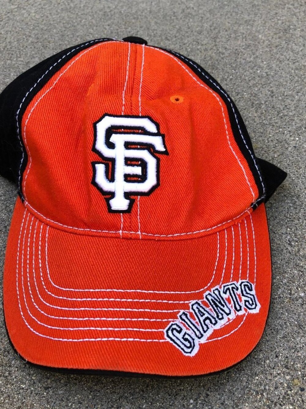 FAN FAVORITE San Francisco Giants Baseball Hat Men's Adjustable Dad Cap Orange